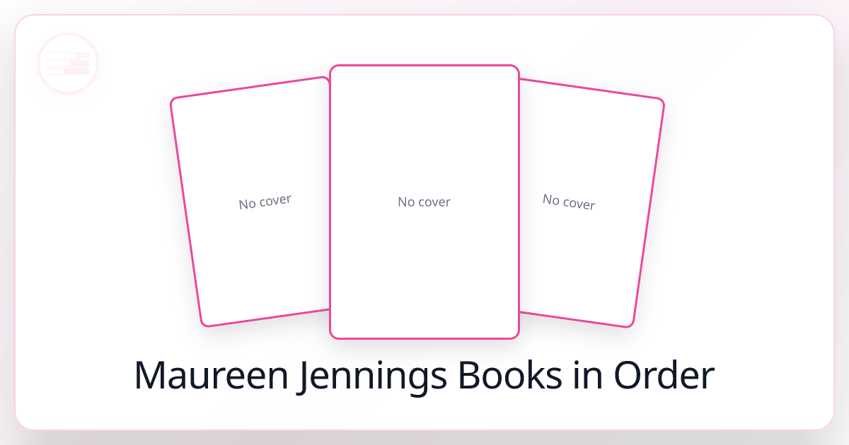 All 18 Maureen Jennings Books in Order List 2026)